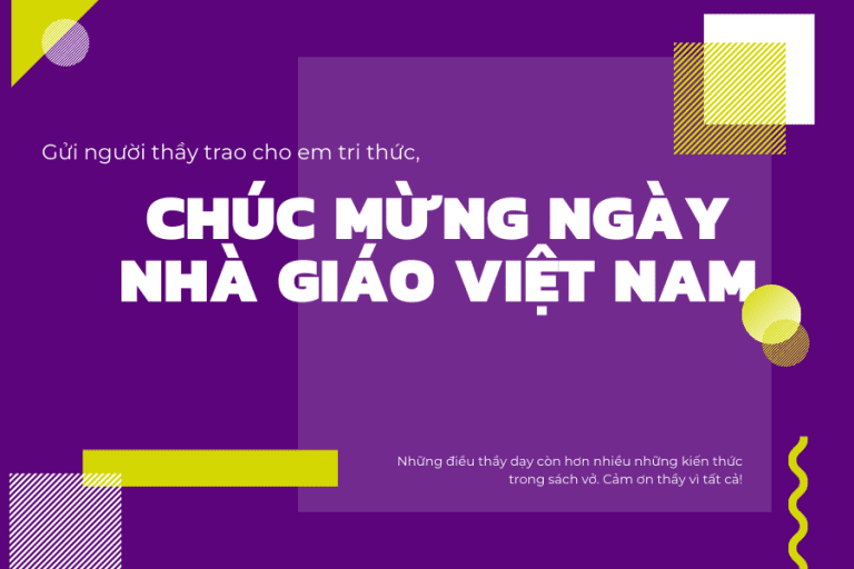 Kế hoạch chào mừng ngày nhà giáo Việt Nam 20/11/2020