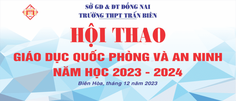 Hội thao Giáo dục Quốc Phòng và An Ninh cấp trường NH 2023 – 2024